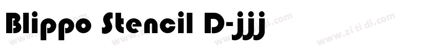 Blippo Stencil D字体转换